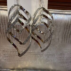 Elegant Silver Swirl Earrings